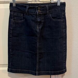 Old Navy Dark Denim Pencil Skirt
